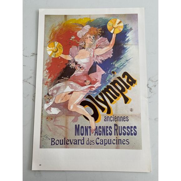 Moulin Rouge, La Goulue, Olympia, Montagnes Russes, Music Hall Posters, - Picture 2 of 5
